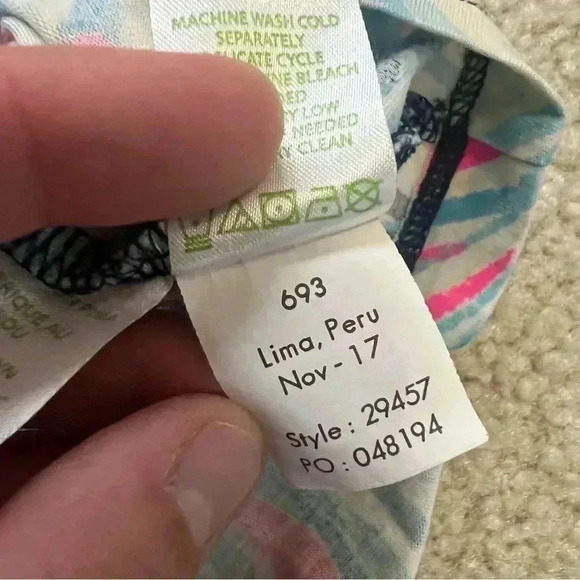 Lilly Pulitzer 3/4 Long Sleeve Amina Multi Neon Print Dress Wm Size Small 29457 - Picture 8 of 15